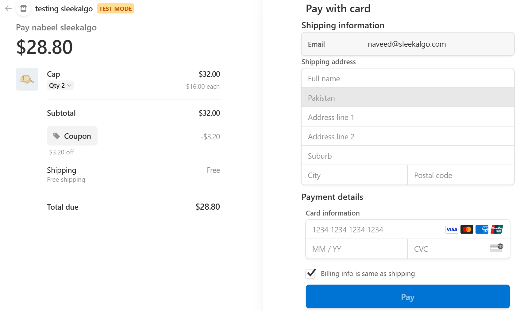 Phone Number Field in checkout