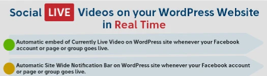 Social Live Video Auto Embed Screenshot