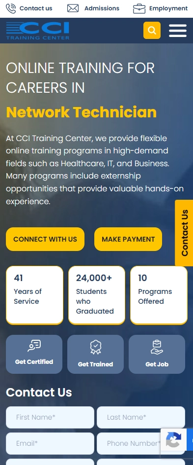 CCI Training WordPress Redesign for Better Design, Content and Organic Growth